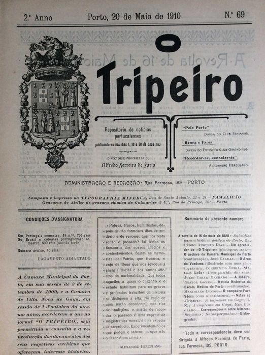 Um pouco da história do Porto e arredores, 1910. Excel. preço.