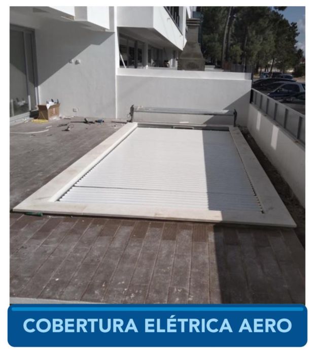 Cobertura de segurança para a sua piscina Mergulho Salgado Piscinas