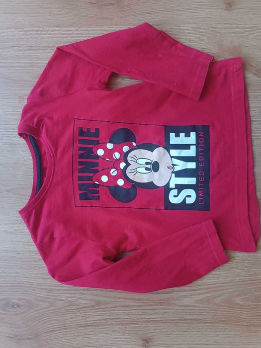 Bluzka koszulka z długim rękawem 104 Myszka Mickey dziewczęca