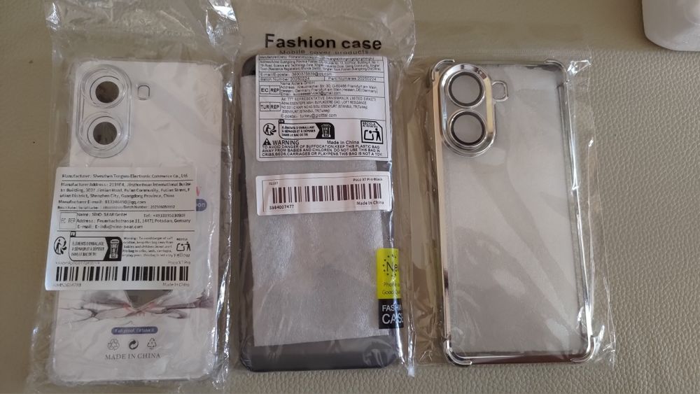 POCO X7 PRO Zestaw 3 etui + 5 szkieł + 2 szkła na aparat  do Poco