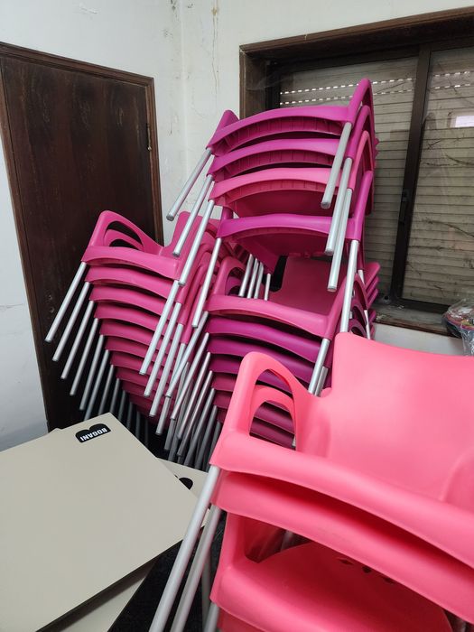 Conjunto De Esplanada 1 Mesa e 4 Cadeiras
