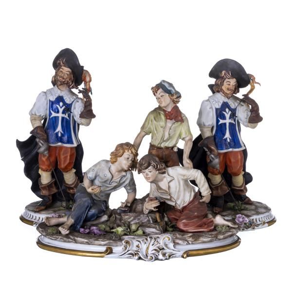 Porcelana - Grupo escultórico e escultura - Capodimonte