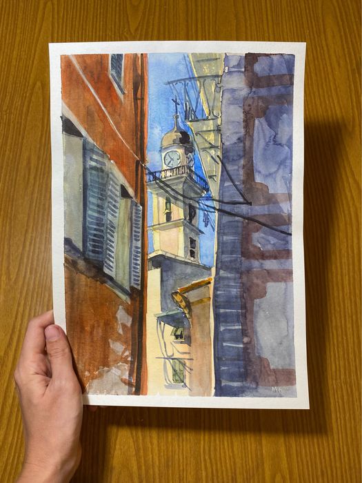 Акварель французька каплиця