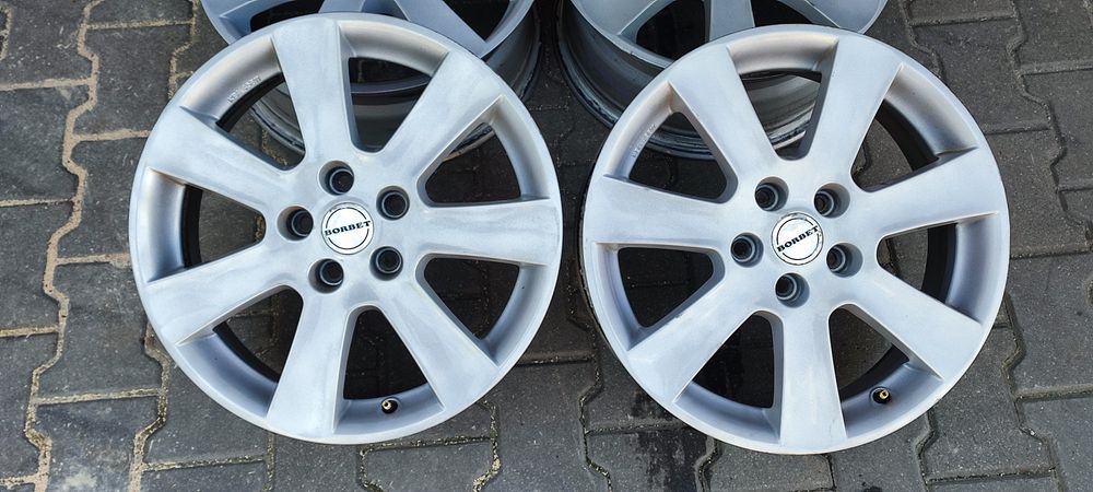 17" 7J 5x108 Komplet felg aluminiowych BORBET / Ford, Volvo, Peugot, Citroen, Opel