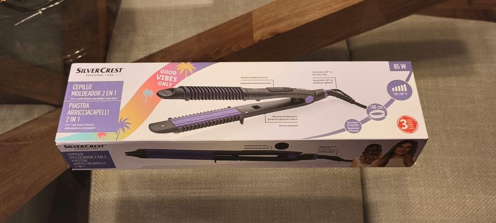 NOVO Modelador Alisador de cabelo 2 em 1