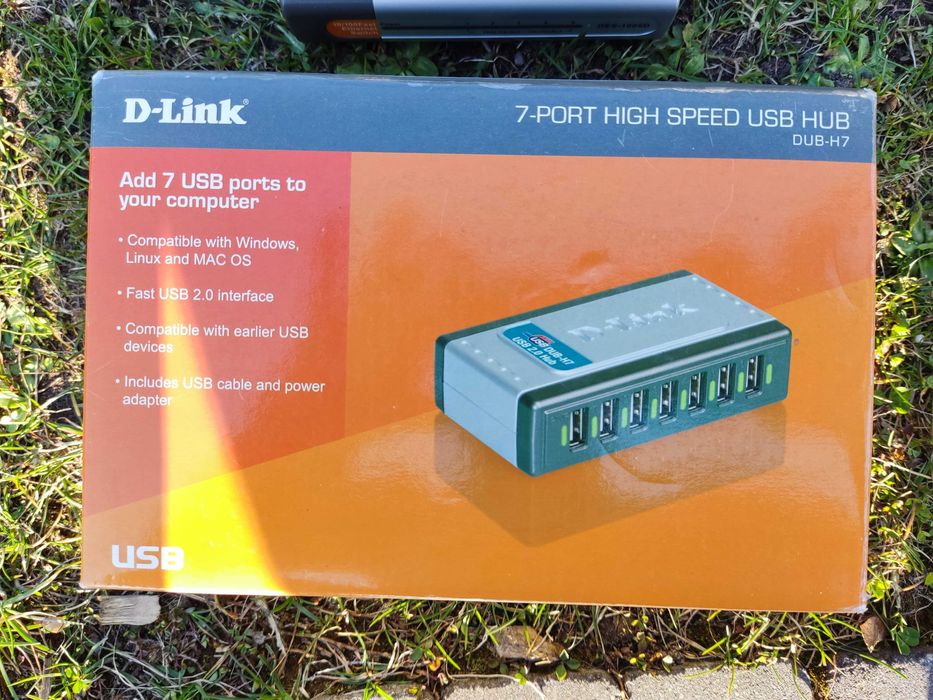 D-Link Model DUB H7 - USB 2.0 - 7-portowy hub