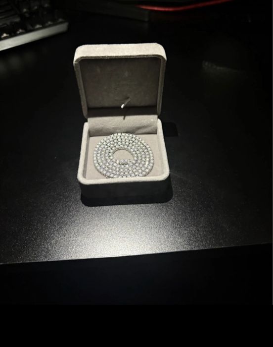 Łańcuch Tennis moissanit