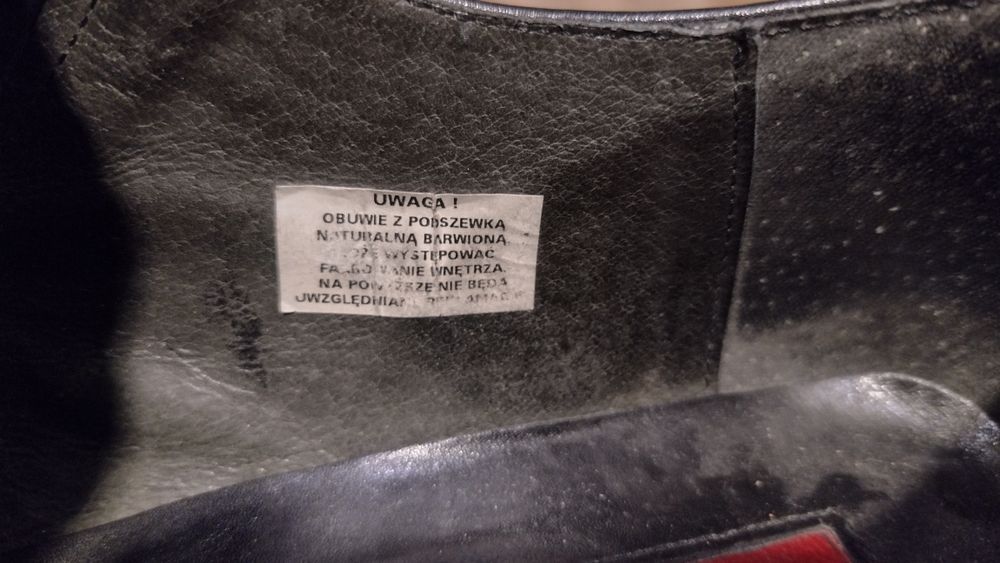Czarne buty męskie, rozmiar 43