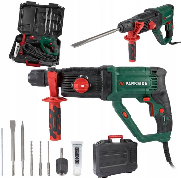 PARKSIDE Młotowiertarka Młot Wiertarka Udarowa 1050 W Walizka