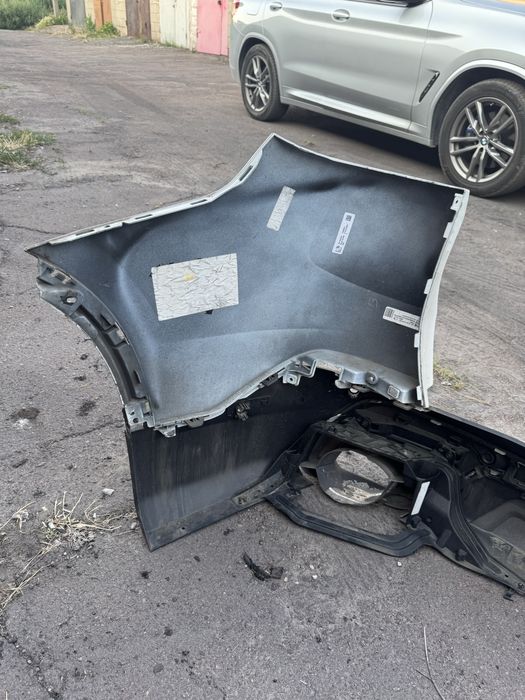 Задний Бампер на BMW X5 G05 белый в сборе