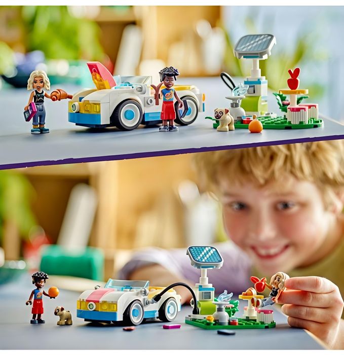 LEGO Friends 42609 - Carro Elétrico e Carregador