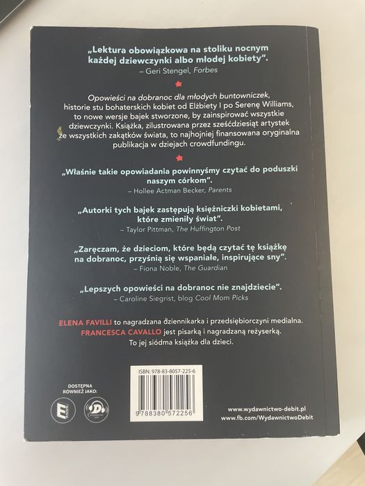 sprzedam książke „opowieści na dobranoc dla małych buntowniczek”