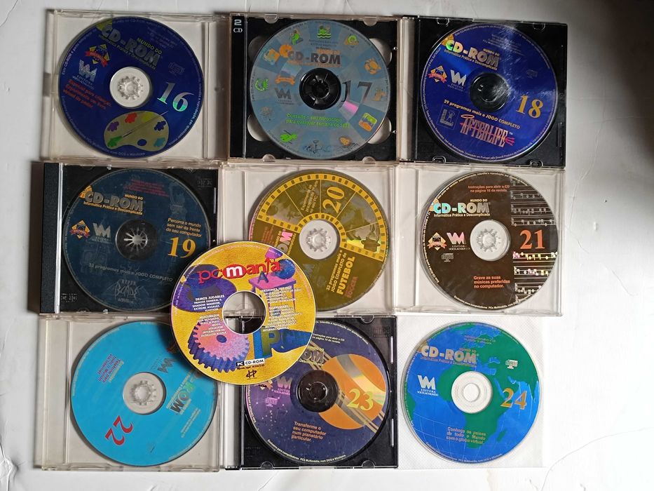 8 Cds da Revista Mundo do CD Rom