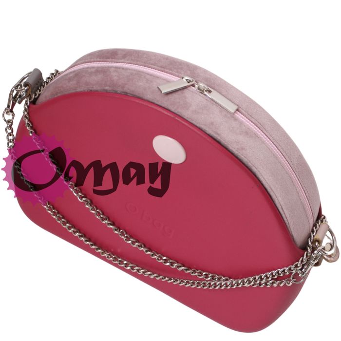 organizer do OBAG MOON LIGHT welur brudny róż puder 2 kieszenie OMAY
