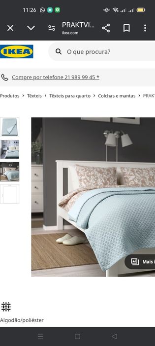 Colcha Praktvial IKEA. NOVA