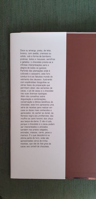 Livro " O Chocolate tentações & prazeres"