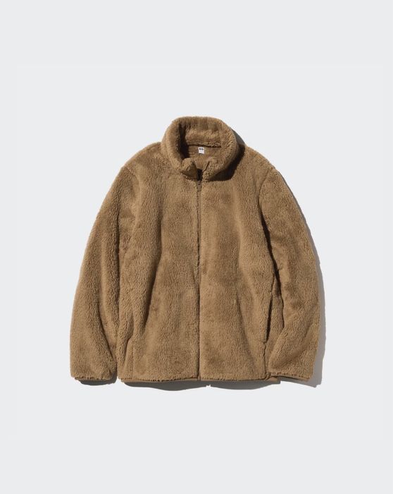 (S, M, L) М‘яка тепла фліска шерпа Uniqlo fluffy fleece full-zip