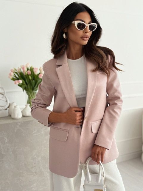 Marynarka klasyczna pudrowy róż Edan S i M