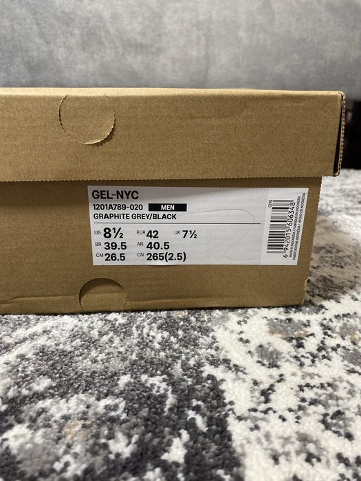 Asics gel nyc grey-black