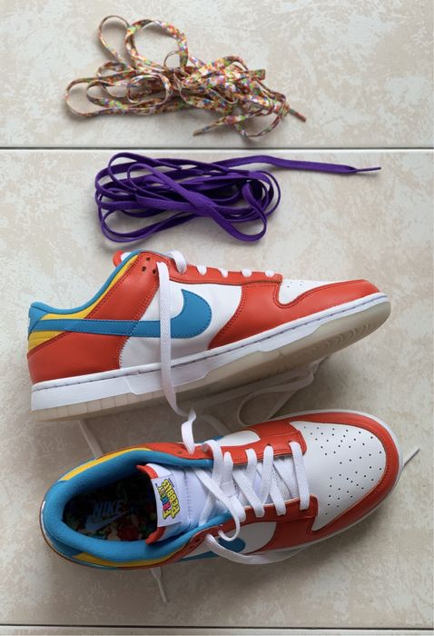[NOVAS] Nike x LeBron James x Fruity Pebbles Dunk Low QS sapatilhas 44
