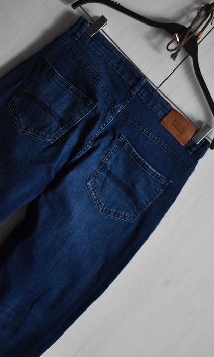 Spodnie jeansowe 36 S dżinsowe boyfriend mom dżinsy szerokie luźne jeansy