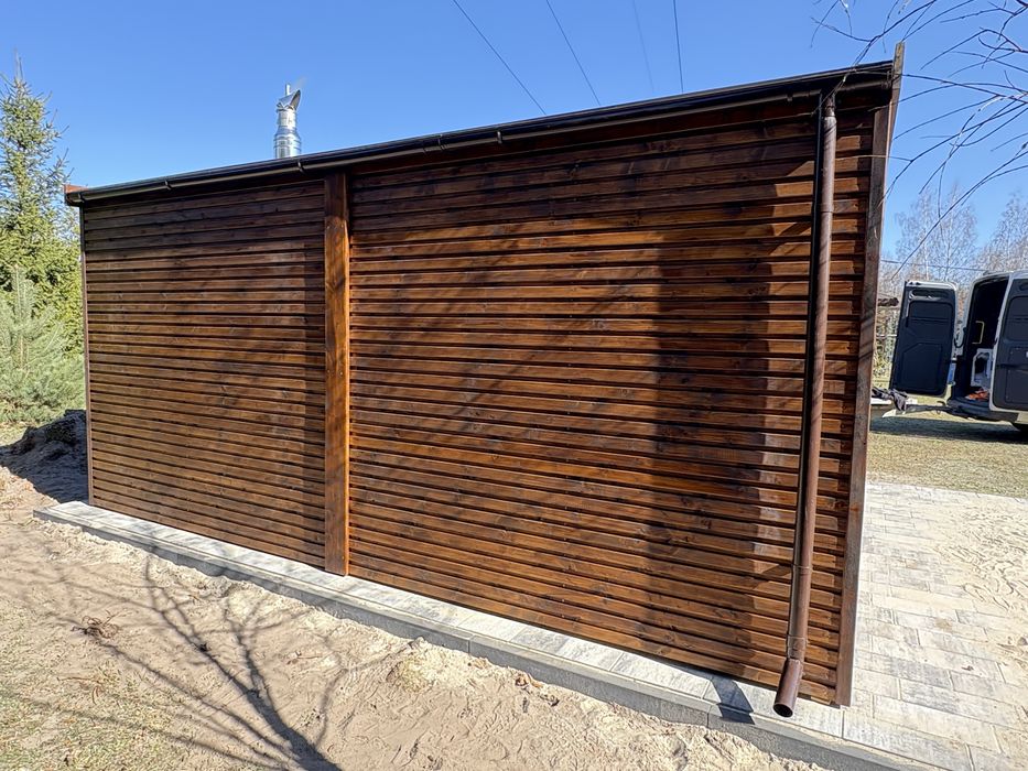 Sauna Ogrodowa Finska Przedsionek Piec Na Drewno 500cmx240cm