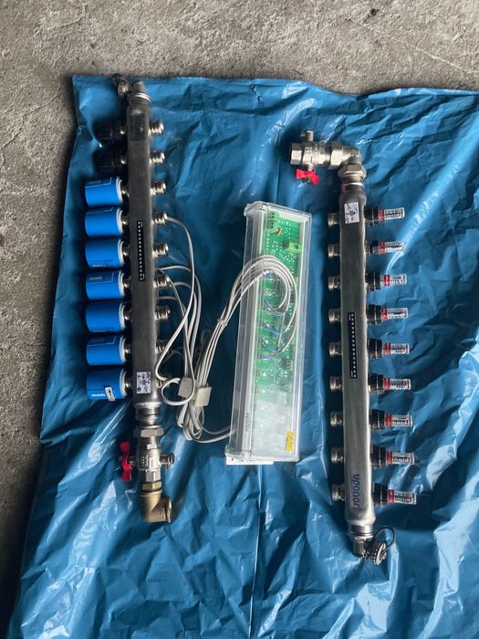 Rozdzielacz podłogowy cały komplet