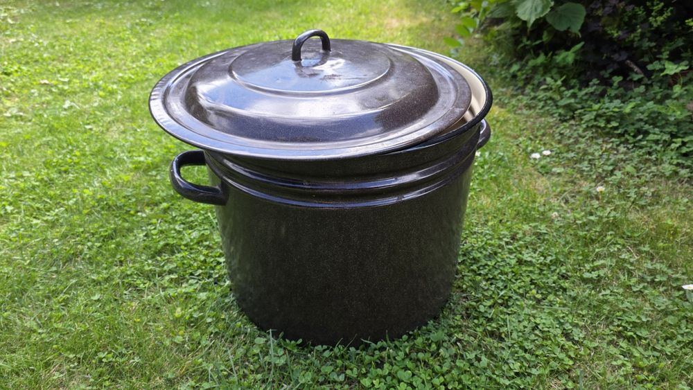 Duży garnek emaliowany 45l