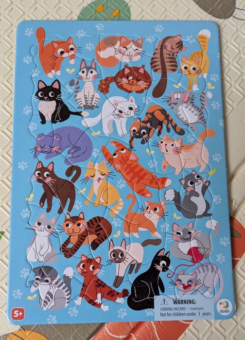 Пазл з рамкою коти і тетріс.(2шт)