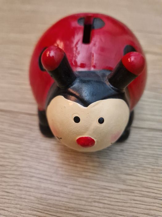 Skarbonka ceramiczna biedronka