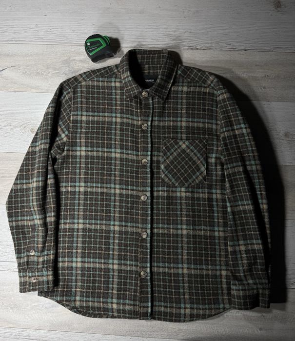 Сорочка Pull & Bear фланель casual тактична сорочка овершот трекінгова