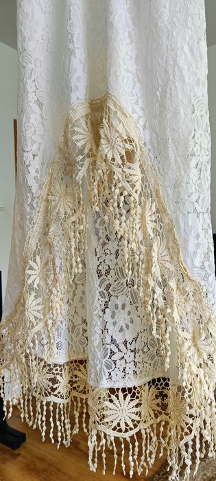 Letnia AZARA sukienka boho, ażurowa sukienka, długa sukienka z koron