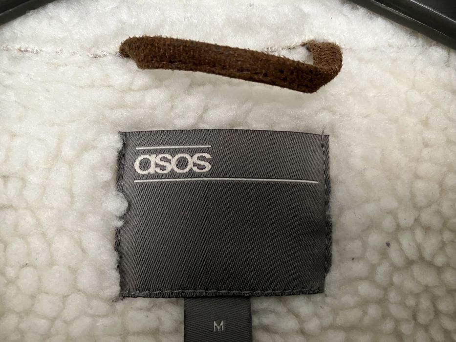 Kurtka zimowa sherpa Asos rozmiar M Indian boho