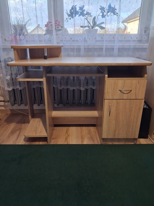 Biurko  Karol z podstawka sonoma