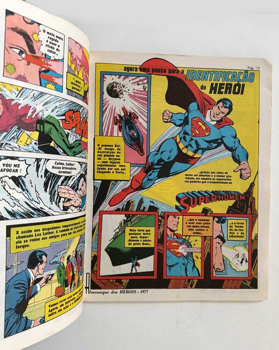 Ebal_ ALMANAQUE DOS HERÓIS - Super-Homem contra Homem-Aranha. Anos 70.