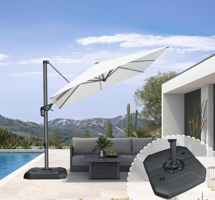 Nowy parasol ogrodowy / obrotowy 360° / 2,7x2,7m / taras/ UV / A3469!