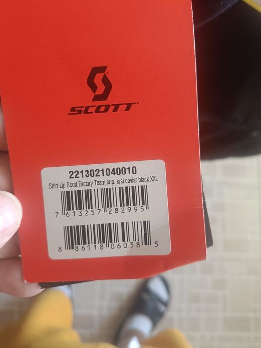 Koszulka techniczna rowerowa,serwisowa Scott Short ZIP caviar/Black xx