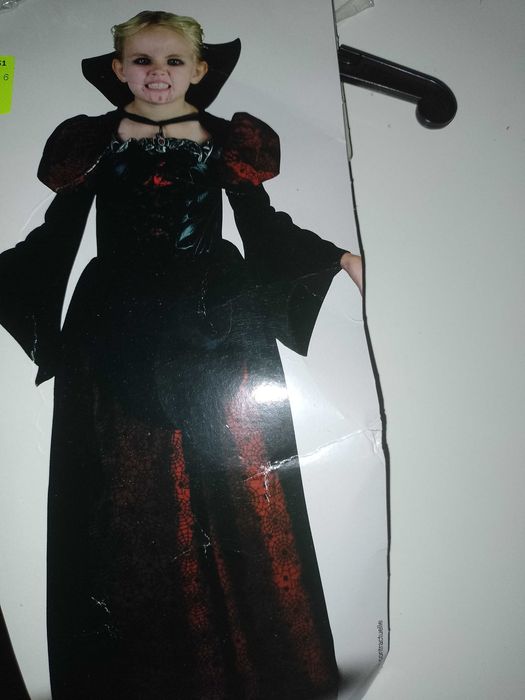 NOWY kostium przebranie WAMPIRZYCA WRÓŻKA strój karnawałowy 98/104 35