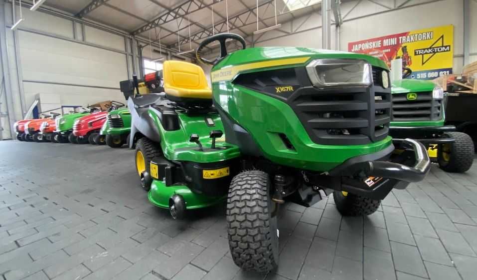 Traktorek Ogrodowy JOHN DEERE X167R /656 cm³ V-twin /300 l kosz /107cm
