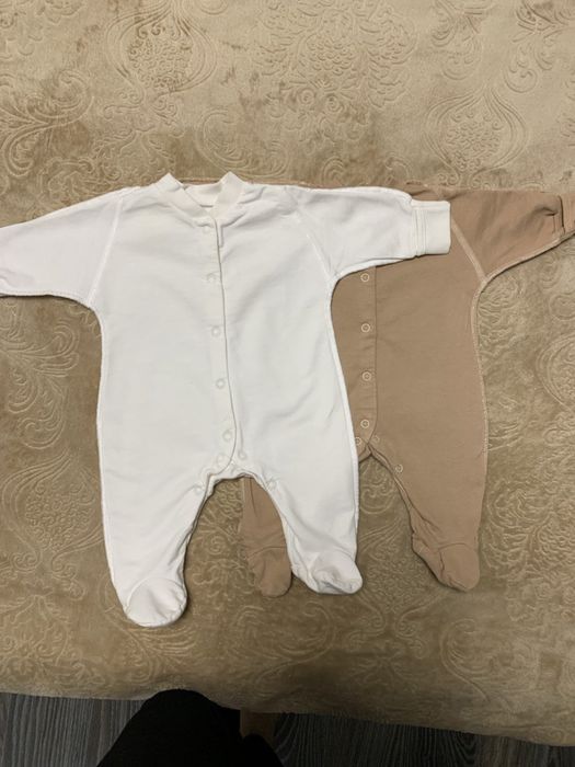 Чоловічки фланелеві зі швами назовні 56 розмір 0-1 місяці