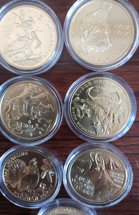 Moedas comemorativas - Fauna - Eslováquia