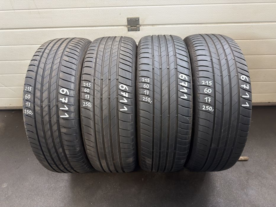 Opony letnie Bridgestone 215/60/17 96H - ŁADNY KOMPLET 2025r.