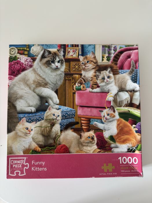 Пазли з котами на 1000 деталей