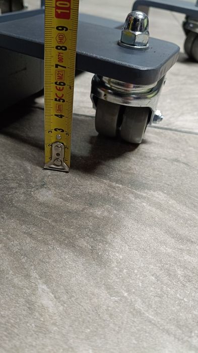 Wózek motocyklowy, platforma pod stopkę centralną