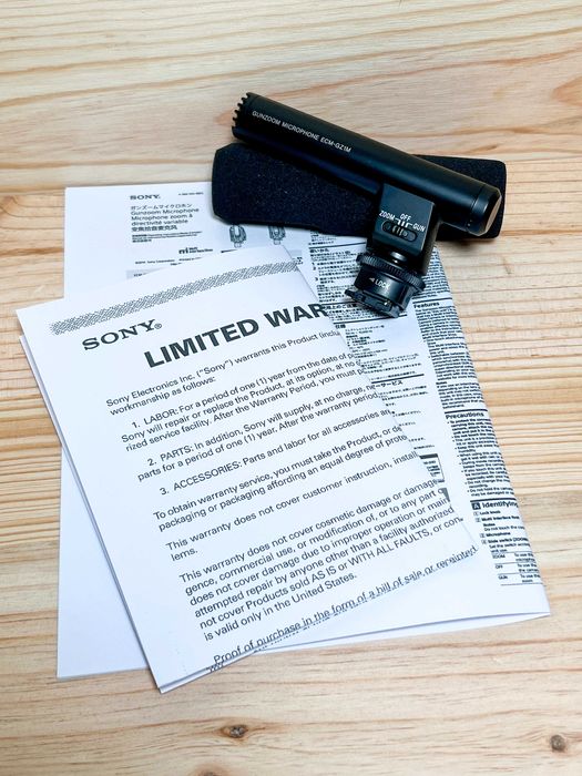 Sony ECM-GZ1M - Video Microfone - Sony Mi Shoe