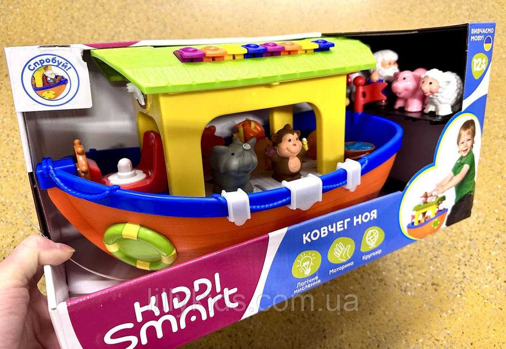 Набір Ковчег Ноя 063404 (українська мова) з фігурками тваринок та Ноєм