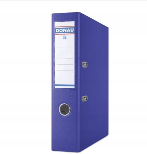segregator biurowy donau master prememium a4/75mm 1290gsm 2,1mm niebieski