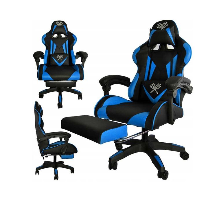 Fotel Gamingowy Profesjonalny z PODNÓŻKIEM!