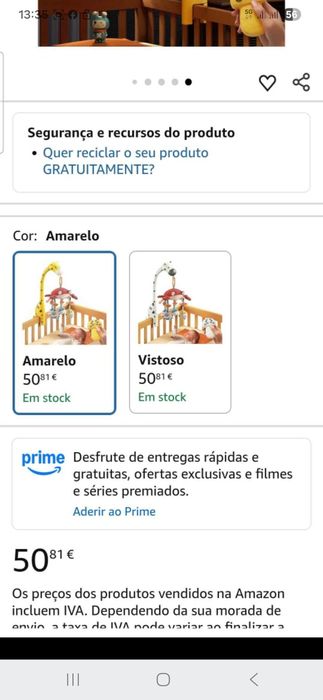 Mobile berço/next to me