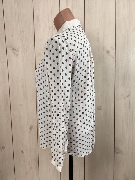 Massimo Dutti roz. 38 damska bluzka koszula wiskoza wzór women’s viscose blouse shirt